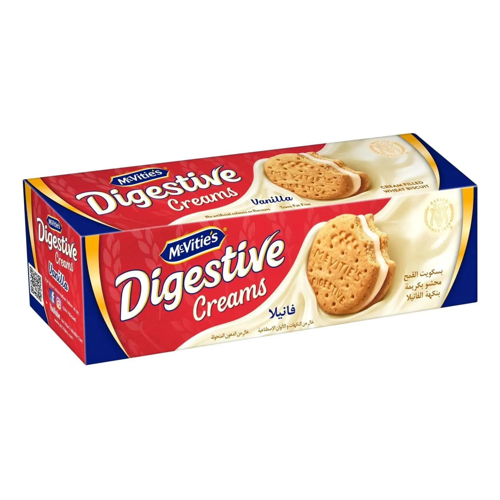 Mcvities Digestive Creams Vanilla Fled Biscuits 100 Gm