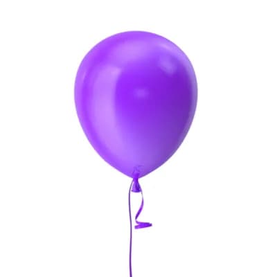 Purple helium balloon