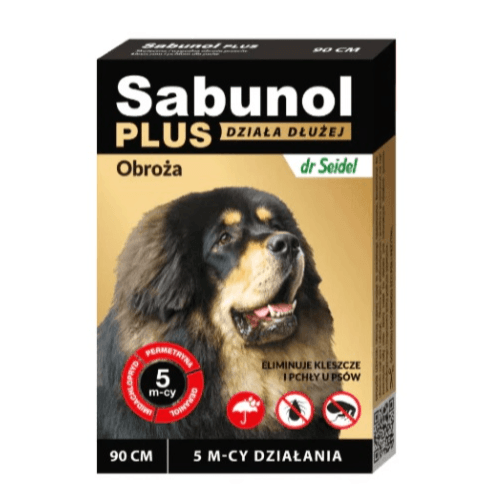 Sabunol Plus 5 Months - Anti-Flea And Anti-Tick Collar For Dogs 90 Cm