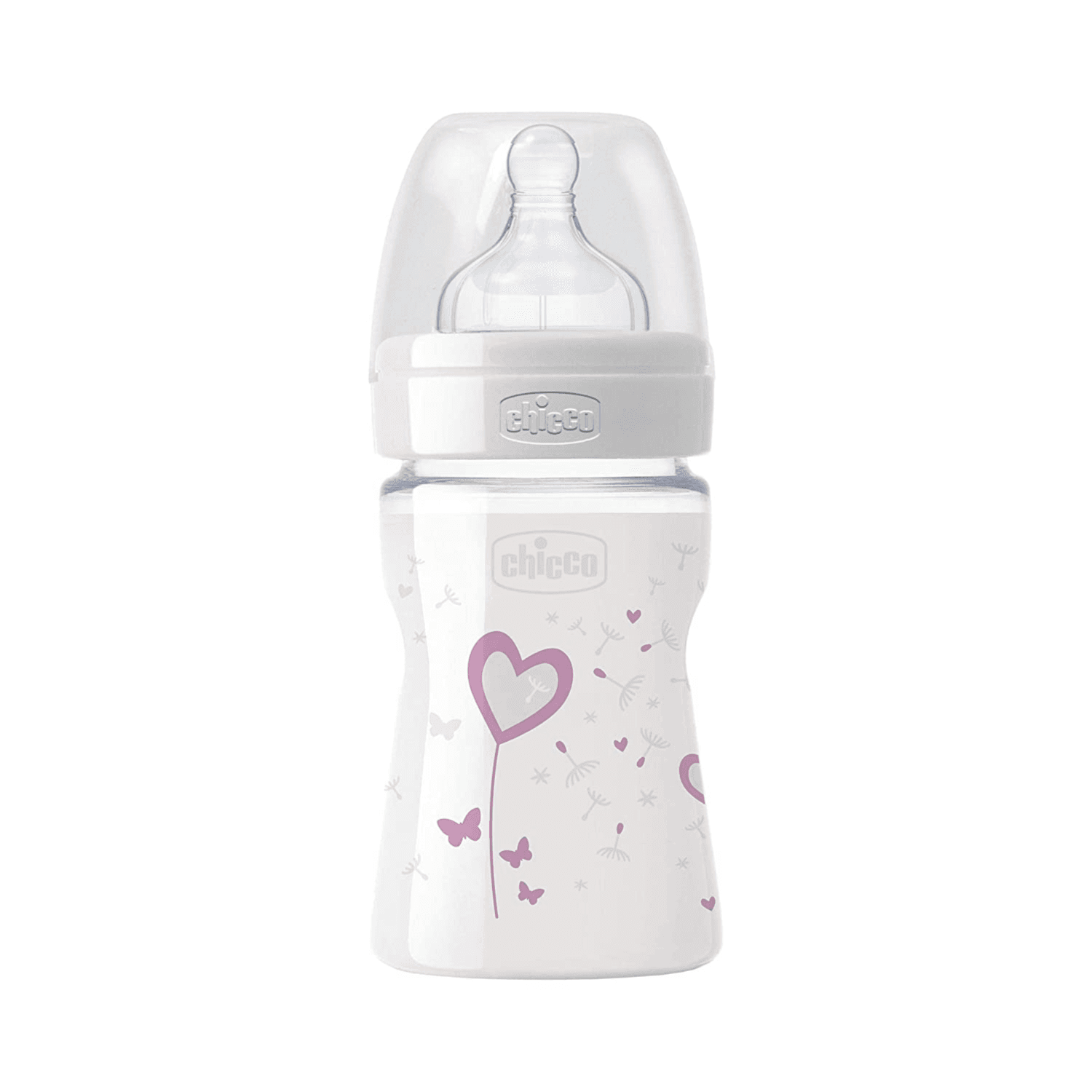 Chicco Bottle Wb Glass Deco Grl 150 Norm Sil