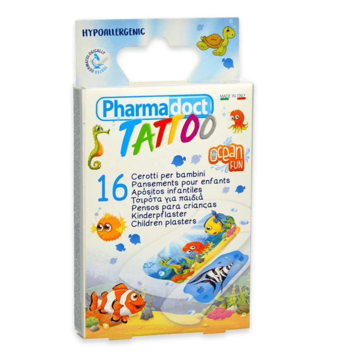 Pharmadoct tattoo ocean fun Children plaster ref-113803  16pcs