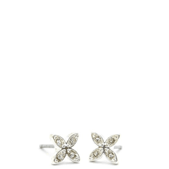 Earring ear sense K5 Nickel free for sensitive ears Silver Flower 1pair