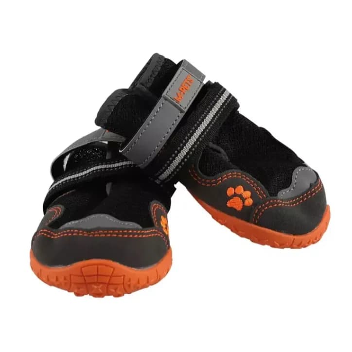 Hiking Dog Shoes Black & Orange Xs-S