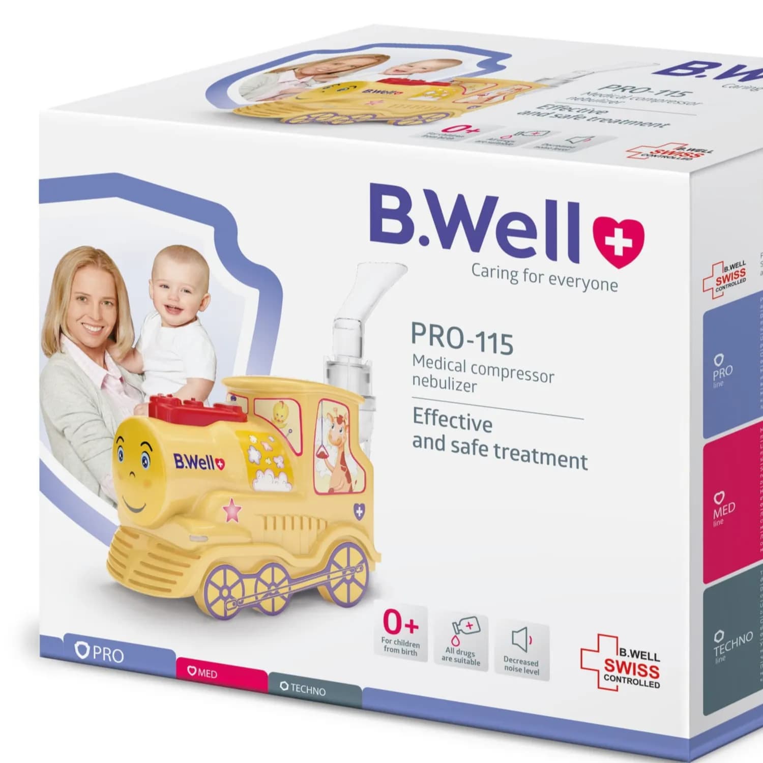 BWELL COMPRESSOR NEBULIZER TRAIN PRO 115