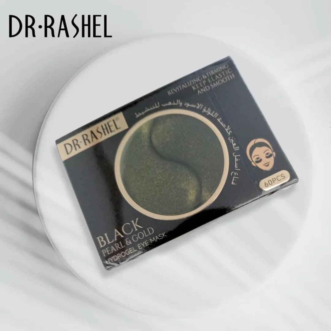 Dr.Rashel Black Pearl & Gold Hydrogel Eye Mask - 60Pcs