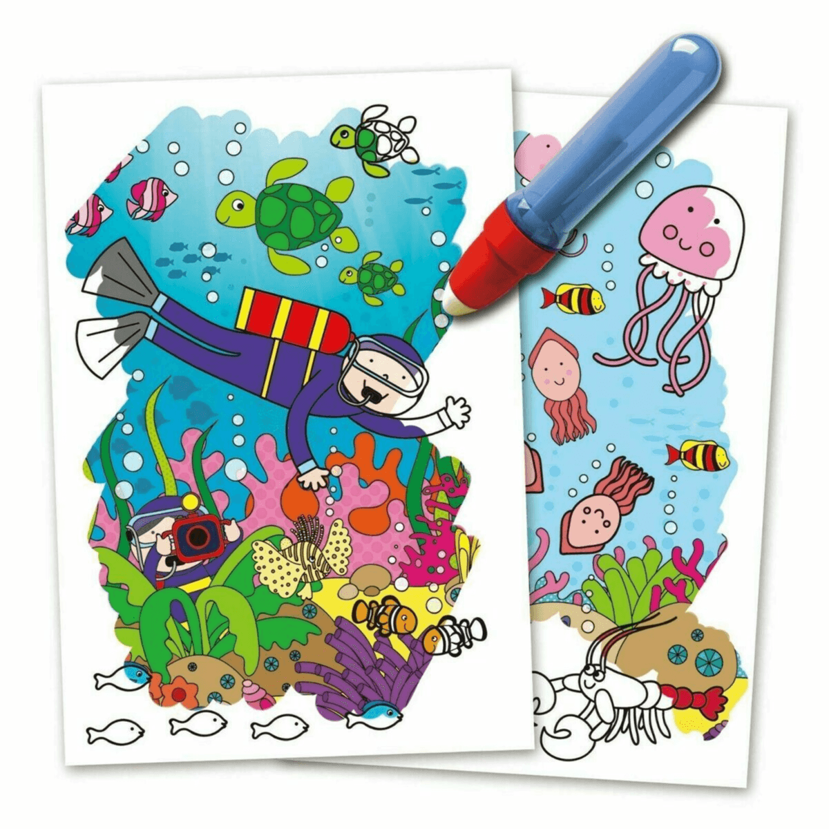 Galt - Magic Water Coloring Book - Under the Sea