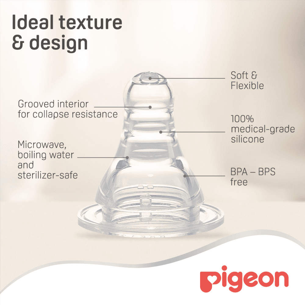Pigeon Silicone Nipple S Type L 2pc/bl Card