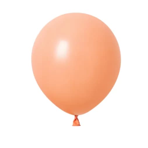 Peach helium balloon