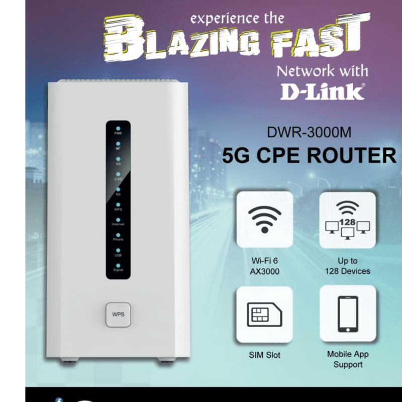 D-link 5g Cpe Router - Dwr-3000m 5g Wifi 6