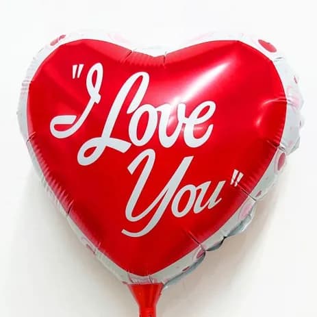 Heart Foil Balloon 14" With Helluim