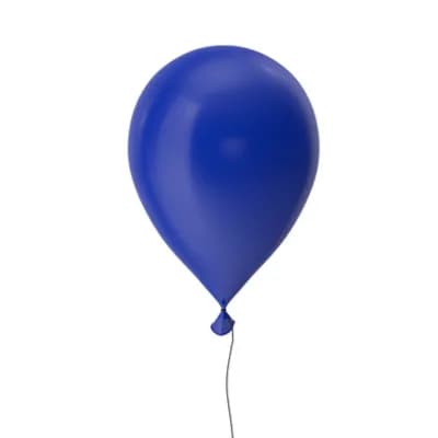 Dark blue helium balloon