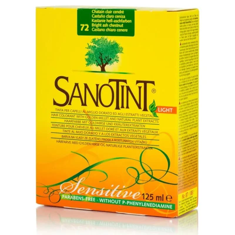 Sanotint Hair Color Bright Ash Chestnut(72)-125Ml