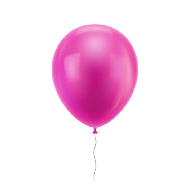 fuchsia pink helium balloon