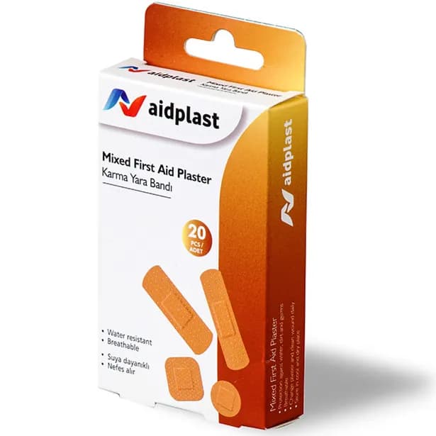 AIDPLAST MIXED FIRST AID PLASTERS 18634