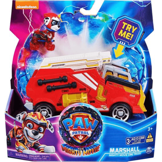 Paw Patrol the Mighty Movie Themed Vehicles with Light and Sounds - Assorted