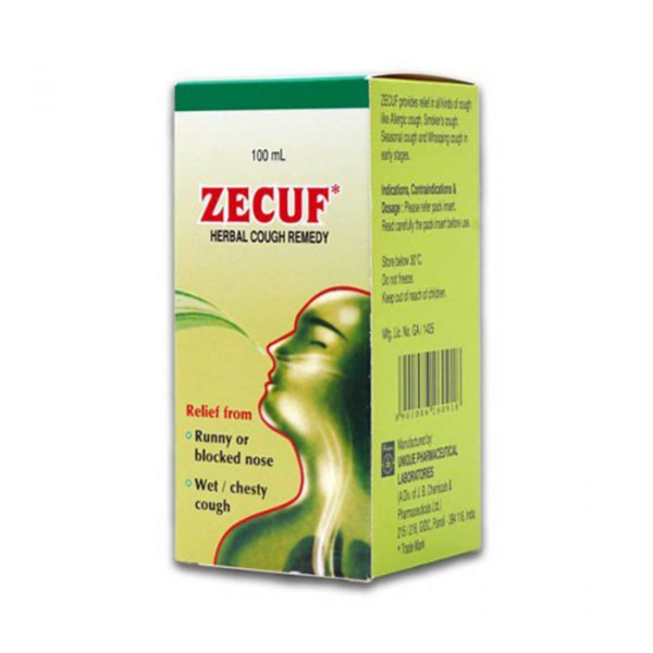 Zecuf Cough Herbal Syrup - 100Ml