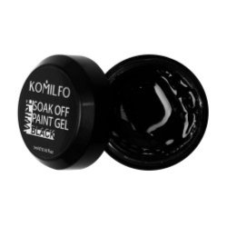 KOMILFO SOAK OFF PAINT GEL BLACK WIPE