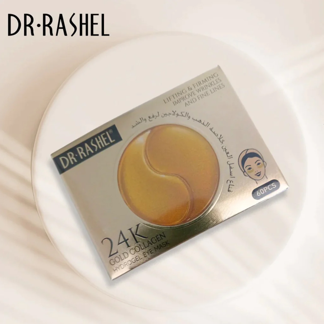 Dr.Rashel 24K Gold Collagen Lifting & Firming Hydrogel Eye Mask - 60Pcs