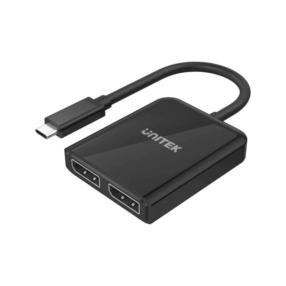 Unitek Usb-C To Dual Displayport Adapter Support Displayport 1.4 Up To 8K 60Hz&4K 120Hz