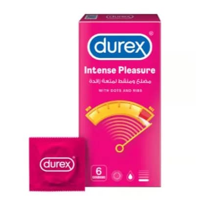 Durex Intense Pleasure Condom 6's