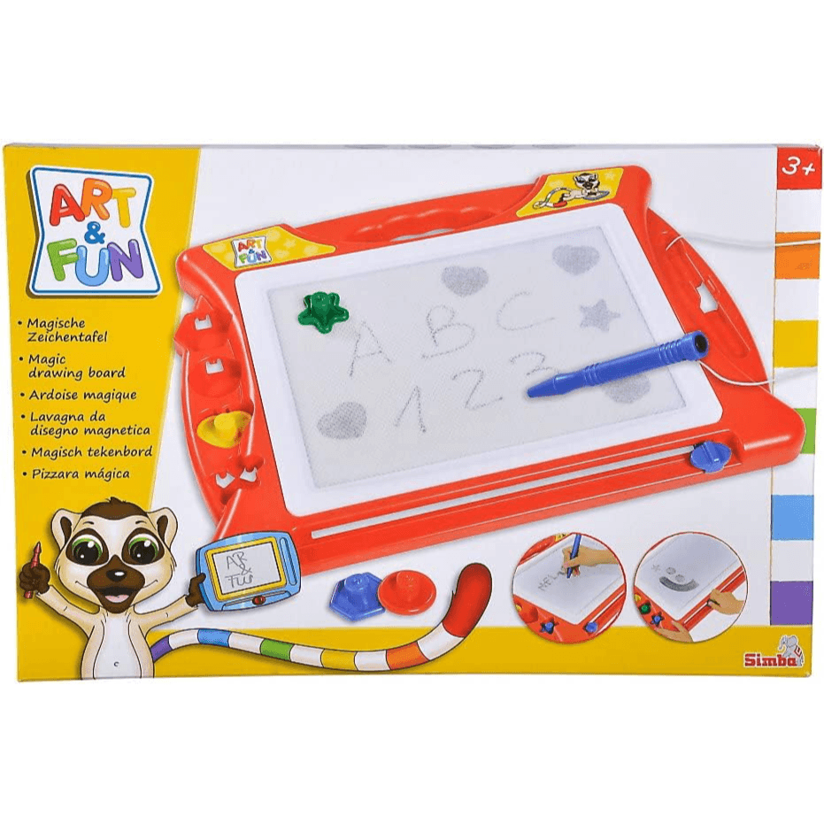 Simba Magic Drawing Board Scribbler With 4 Stamps And Magnetic Pen