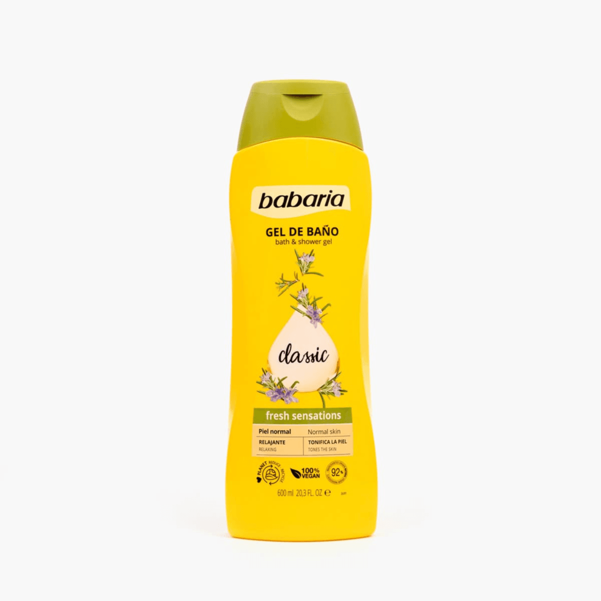Babaria Bath & Shower gel Classic fresh sensations for normal skin 600ml