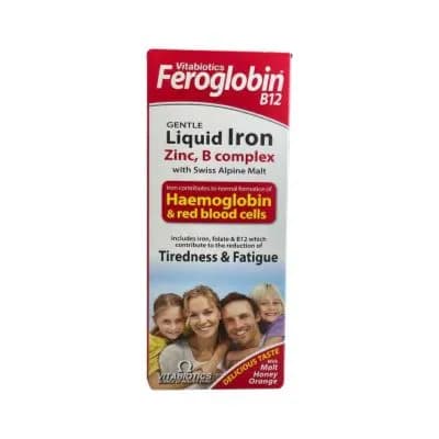 Vitabiotics Feroglobin b12 Liquid syrup with delicious taste 200ml