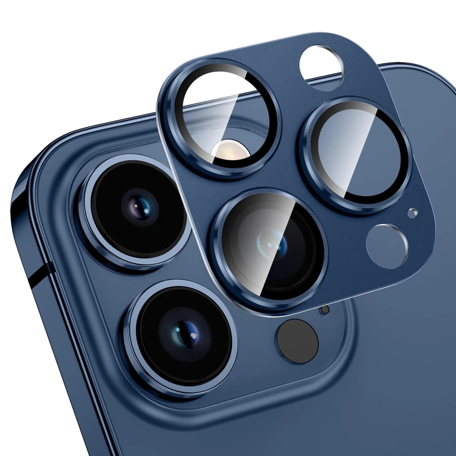 Camara Lens Protector For Iphone 15 Pro Blue Camara Glass