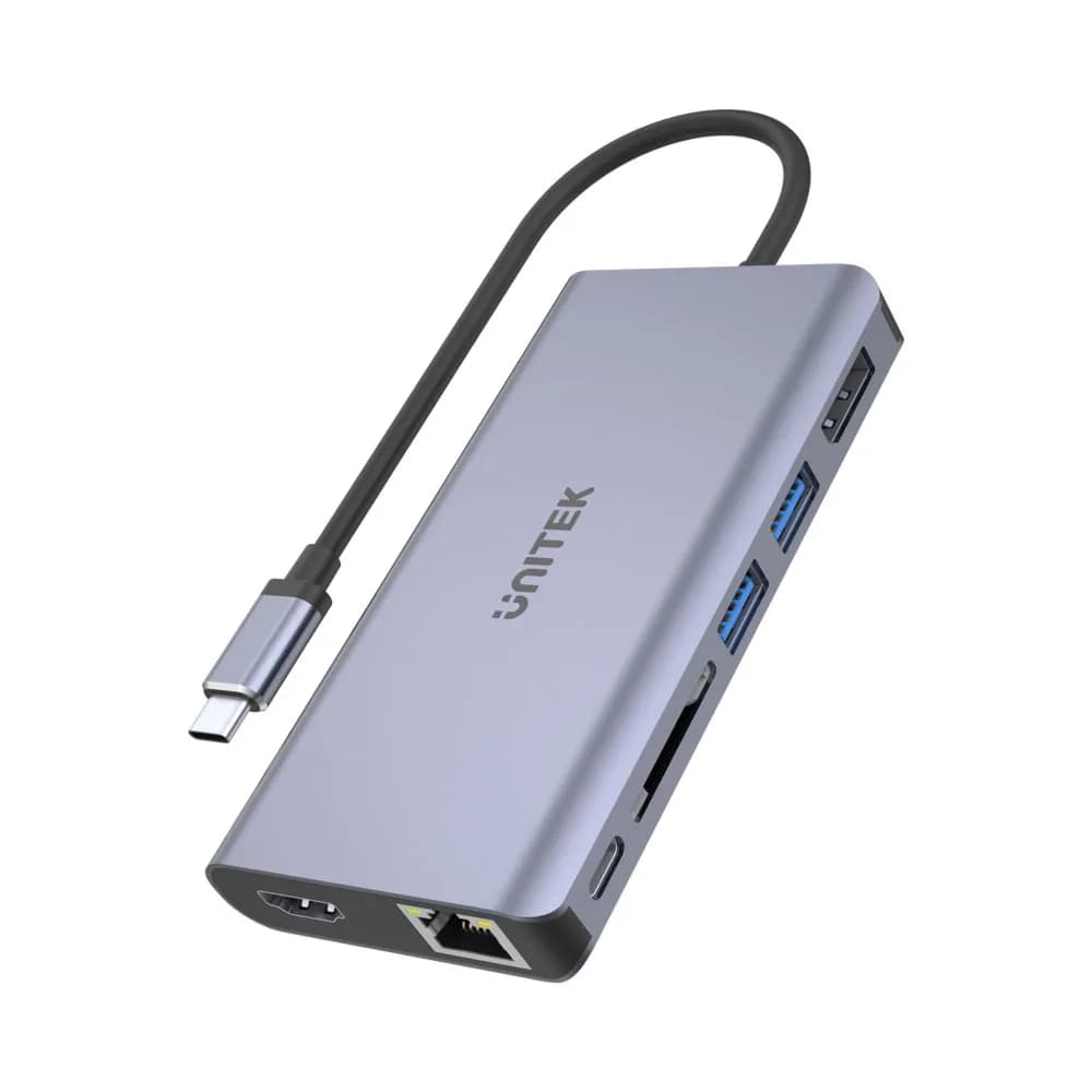 Unitek Uhub S7+ Usb-C 7-Port Multifunction Aluminium Hub With Displayport Usb Pd 100W