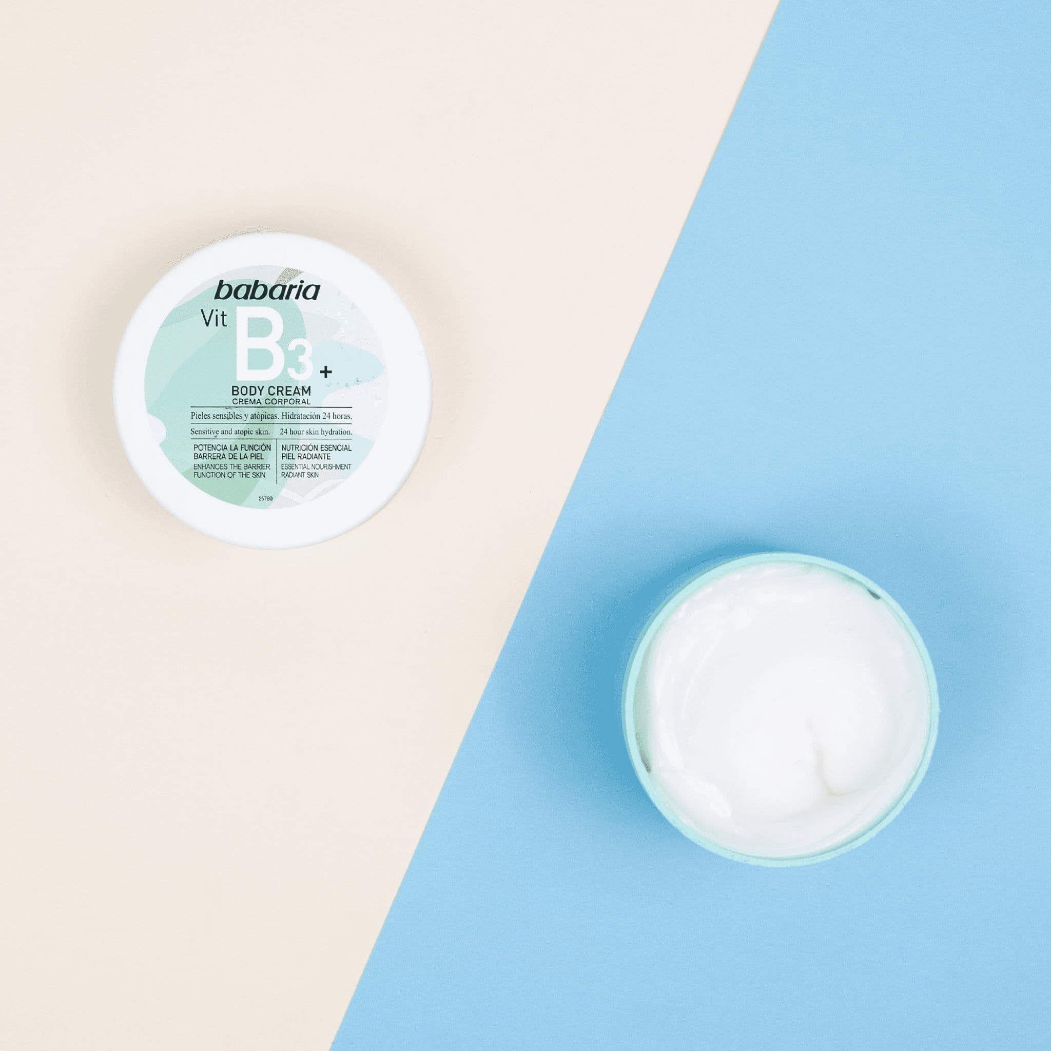 Babaria Vit B3+ Body cream for skin hydration & nourishment for sensitive skin 400ml