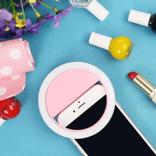 Mini Selfie Ring Light (Pink)