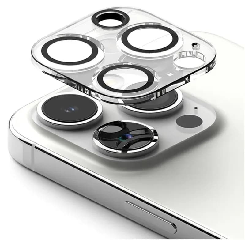 Camara Lens Protector For iphone 15 Pro silver Camara glass