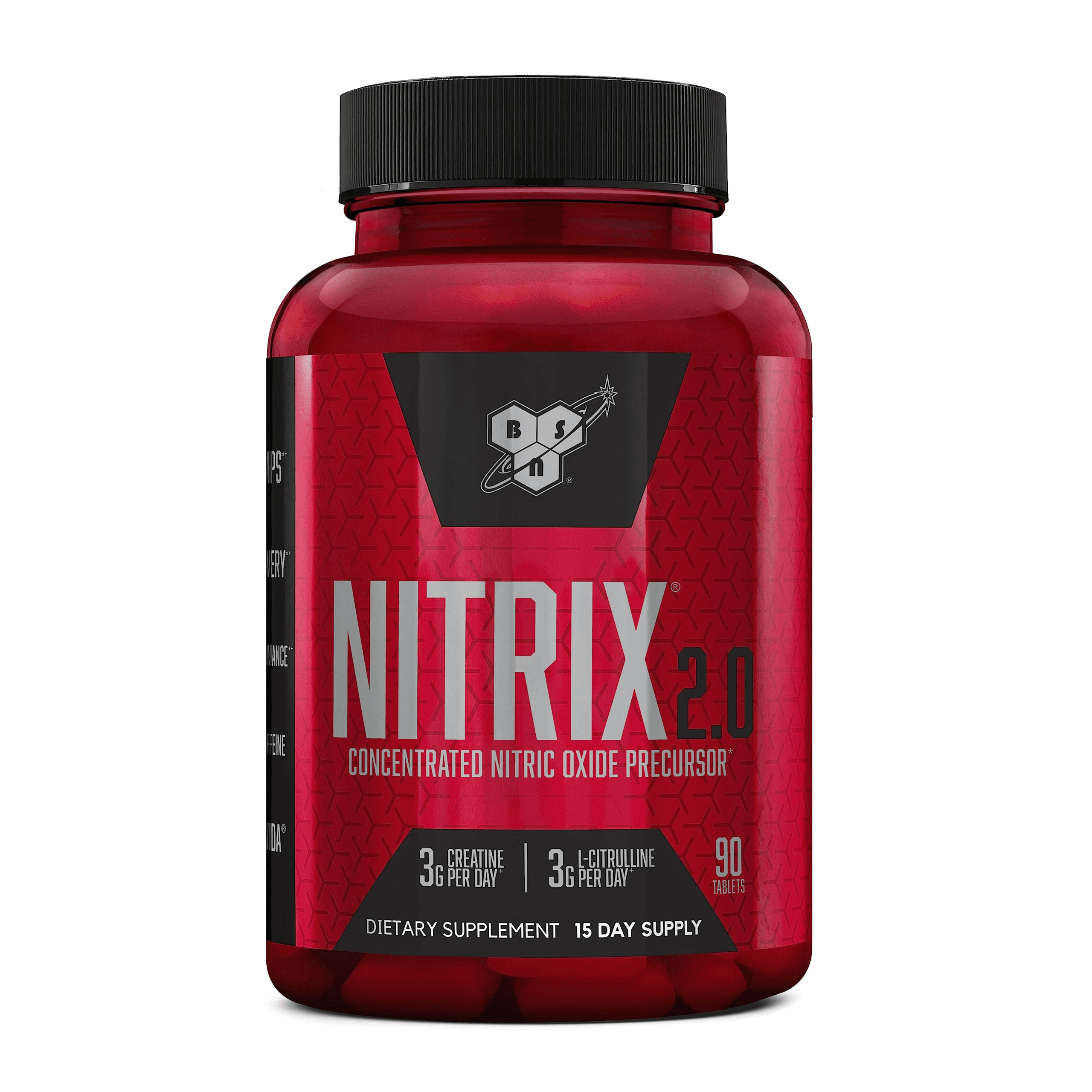 BSN, Nitrix 2.0, Concentrated Nitric Oxide Precursor, 90 Tablets