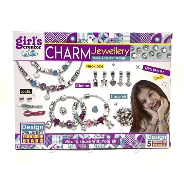 Girls Creator Charm Jewellery Set