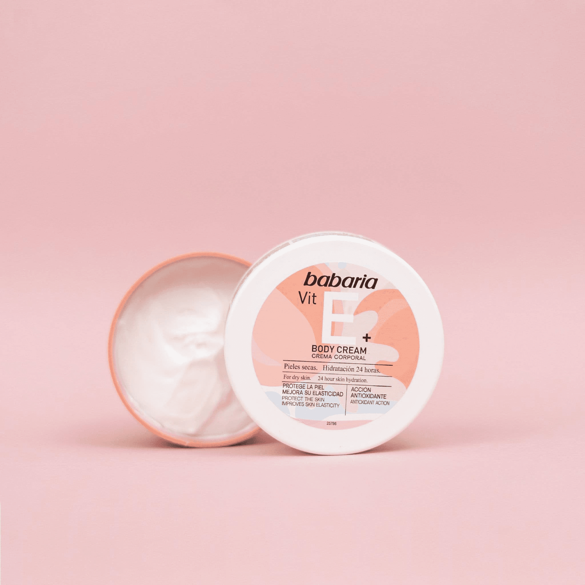 Babaria Vit E+ Body cream for skin hydration & improve skin elasticityfor dry skin 400ml