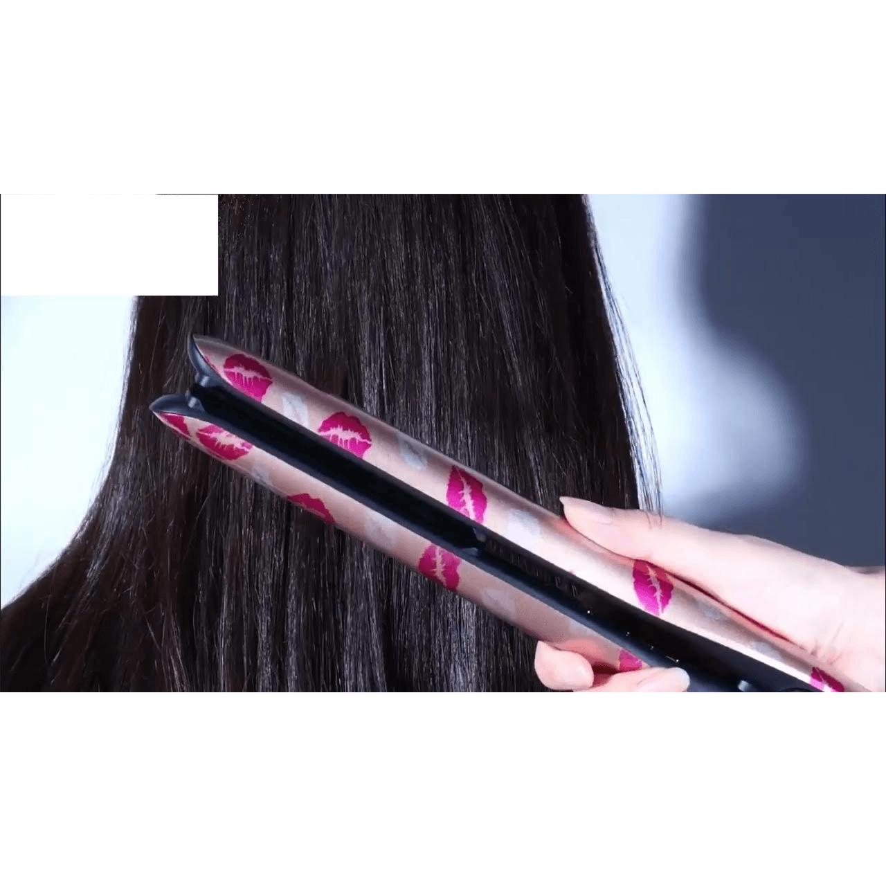 Enzo i love you ink on pink collection hair straightener
