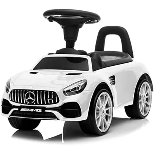 RIDE ON CAR-Mercedes benz sls amg-67x30x26cm - White