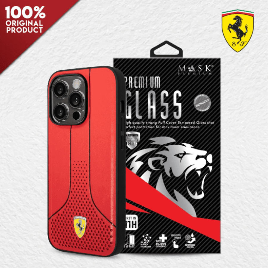 Ferrari Pu 296P Hard Case For iPhone 14 Pro - Original Red