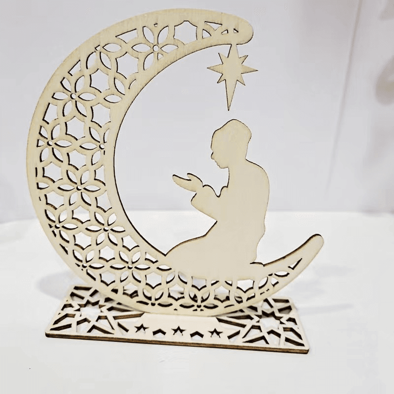 Ramadan Wooden Ornament For Decoration 15*5*15cm