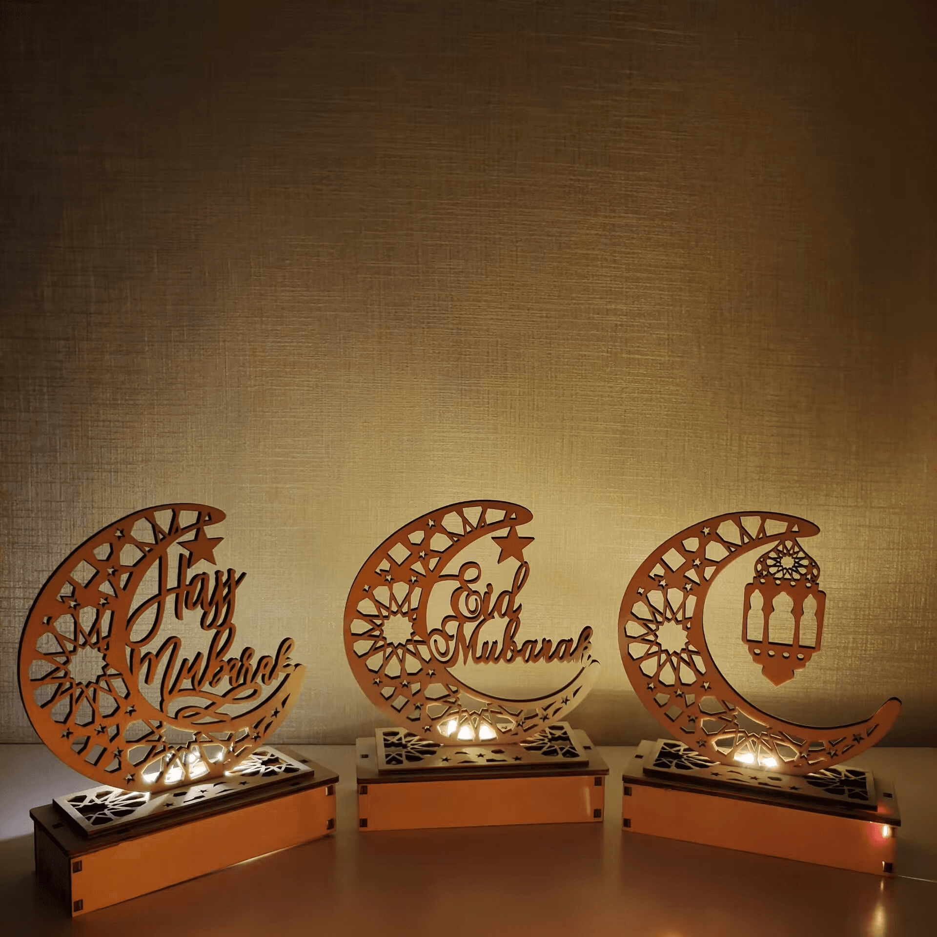 Ramadan Wood Décor With Lights