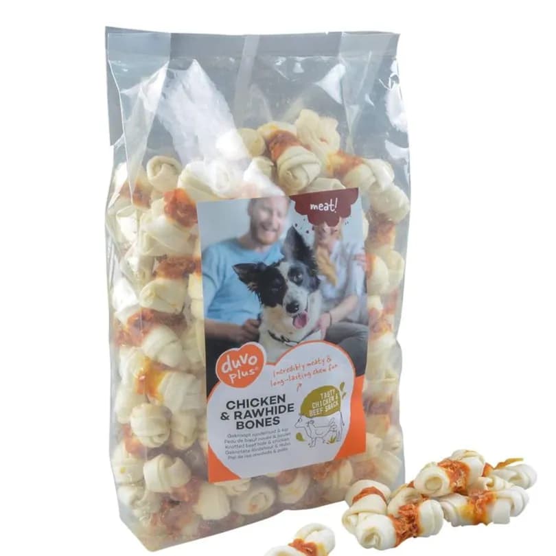 Meat! Chicken & Rawhide Small Bones 1000g - ± 86st