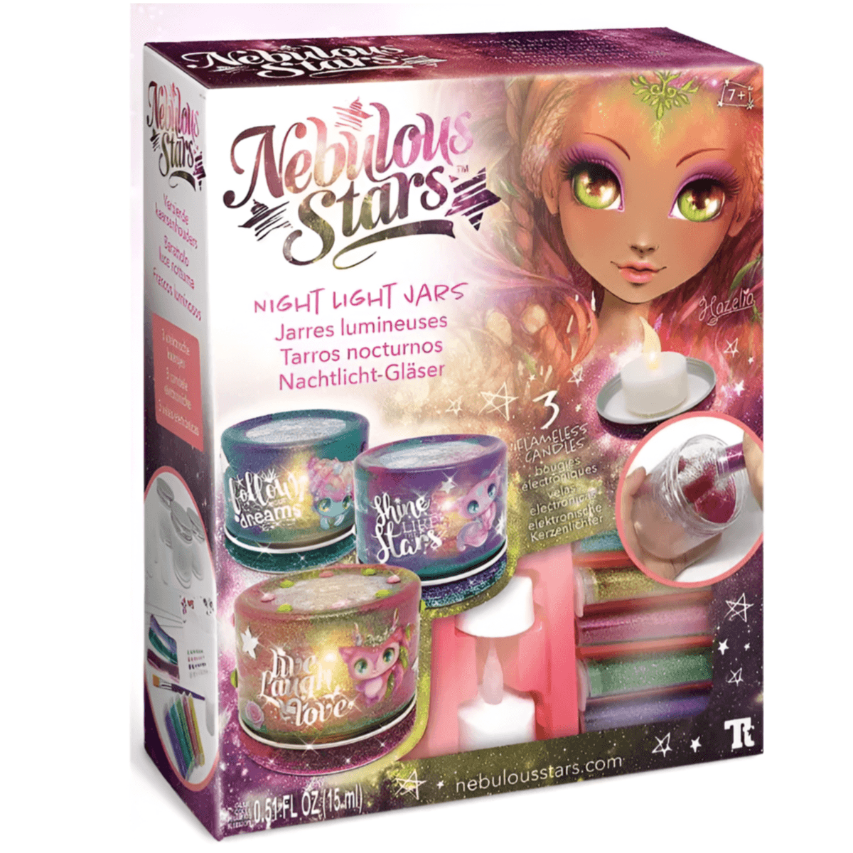 Nebulous Stars Night Light Jars And Cosmic Jewelry Crystal Art Set -DIY (CRFS26)