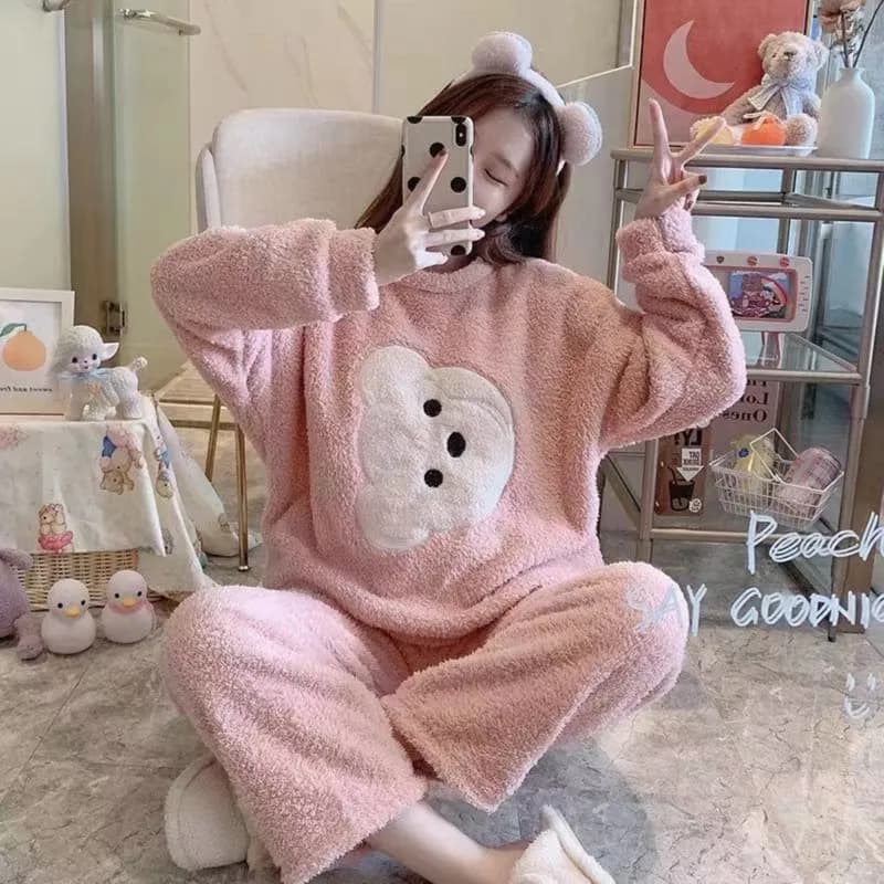 Winter Fashion Pullover Cute Women'S Pajamas 1993