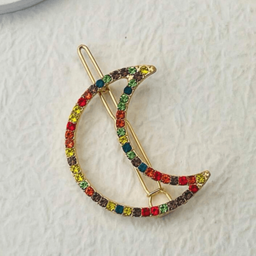 Multi-colored Crescent-shaped Hair Accessory