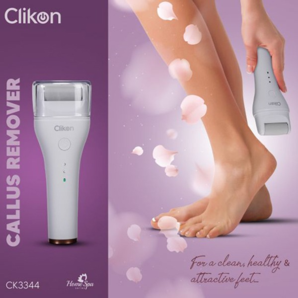 Clikon CK3344 Callus Remover with 3 Grinding Heads