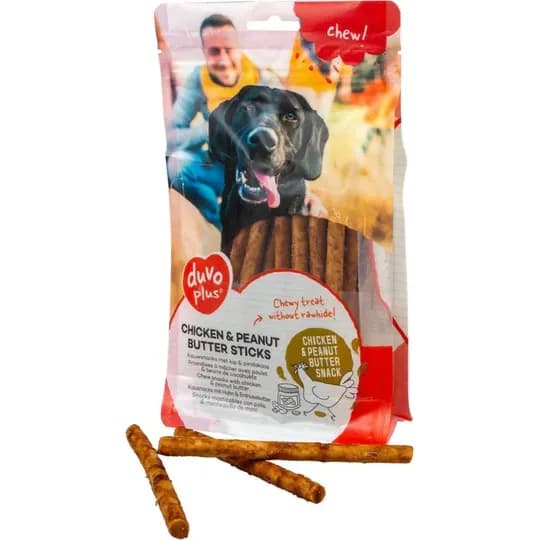 Chew! Chicken & Peanut Butterticks 12,5Cm - 30Pcs / 330G