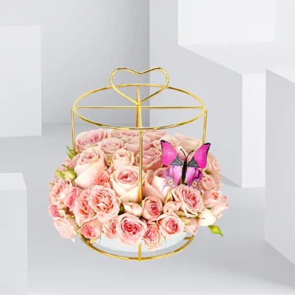 Love Gift Cage - Round Pink - 2018