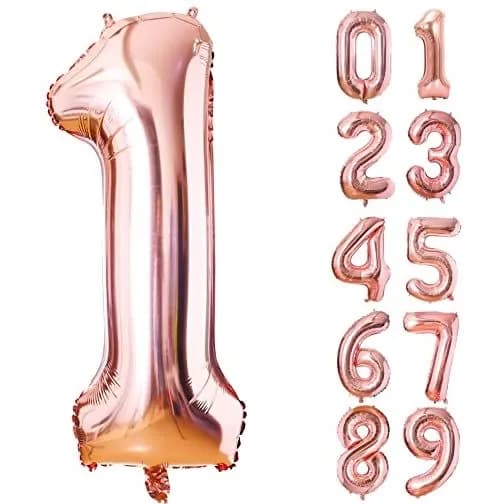 Rose Gold Helium Number.