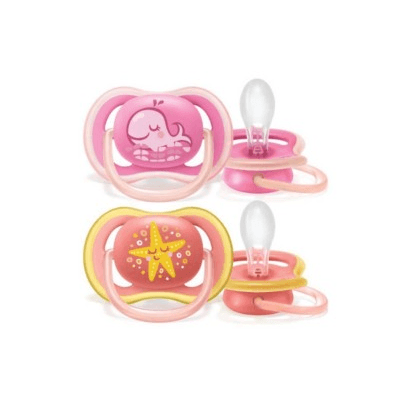 Avent Ultra Air Pacifier Girl  6-18 months 2pcs Code:085/06