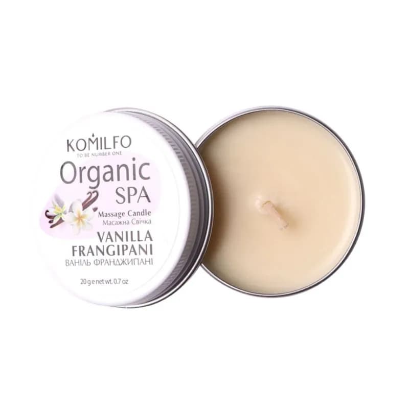 Komilfo Organic Spa Massage Candle Vanilla Prangipani